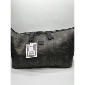 Duchamp London Camo PU Duffle Bag Olive Green 16633 USB Port Laptop Sleeve NEW
